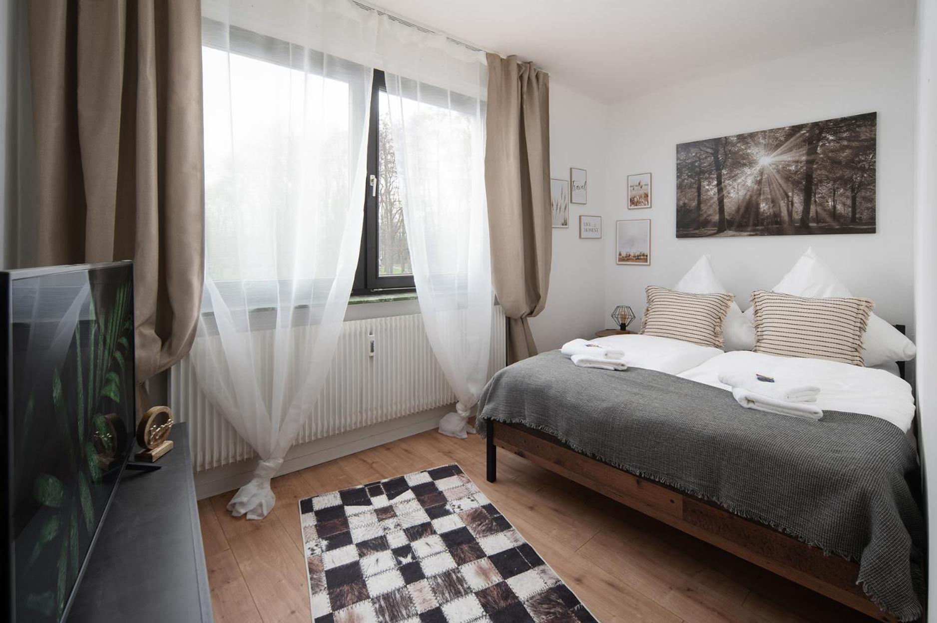 1-4 Gaeste Wohnung W-Lan, Netflix, Amazon, Parken, Arbeitsplatz, 24H Check In ,Vollausgestattet Kueche, Handtuecher Seife U,V,M Fuer Geschaeftsreisende, Paare, Familien , Datteln Eksteriør billede