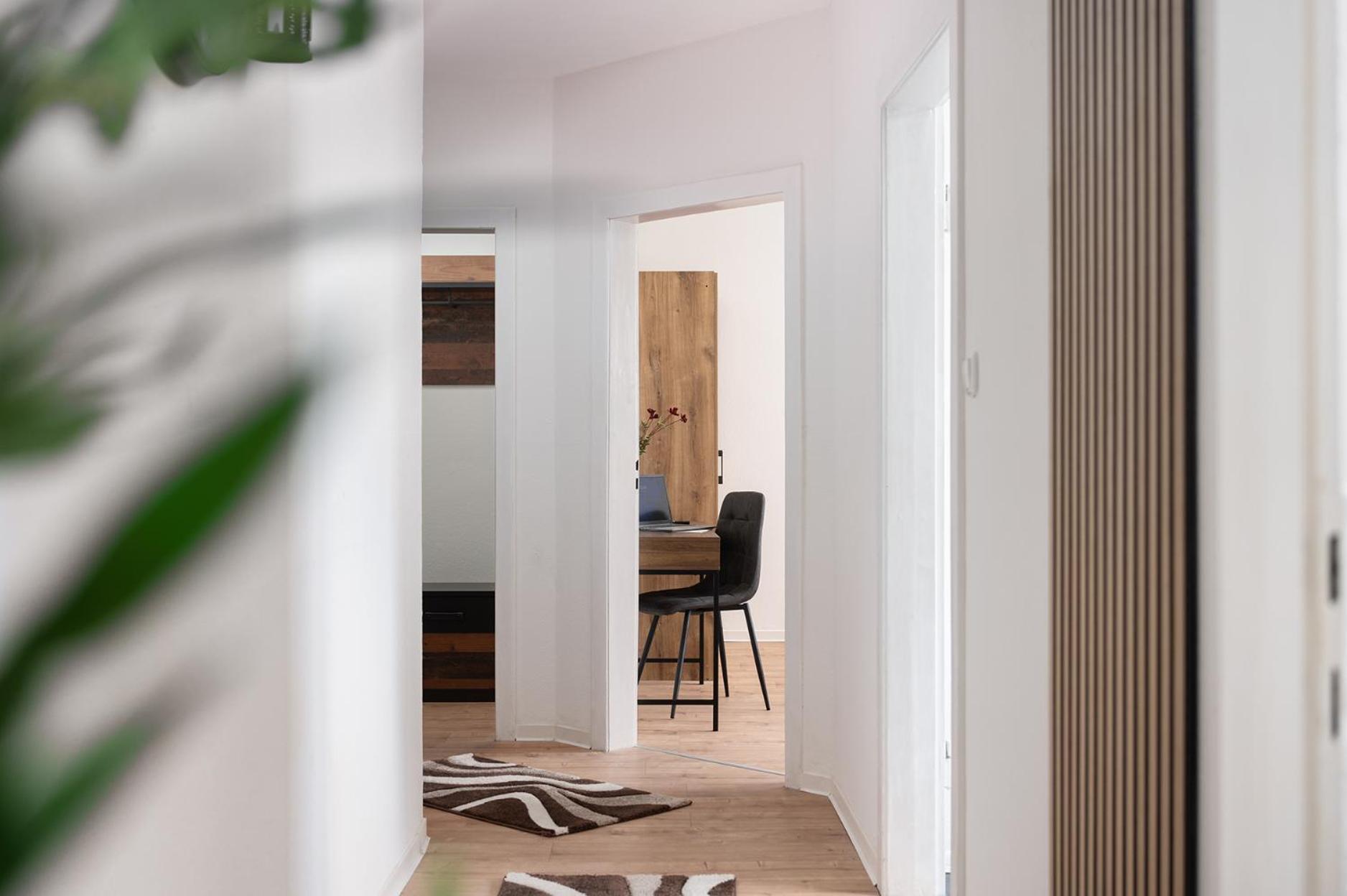 1-4 Gaeste Wohnung W-Lan, Netflix, Amazon, Parken, Arbeitsplatz, 24H Check In ,Vollausgestattet Kueche, Handtuecher Seife U,V,M Fuer Geschaeftsreisende, Paare, Familien , Datteln Eksteriør billede